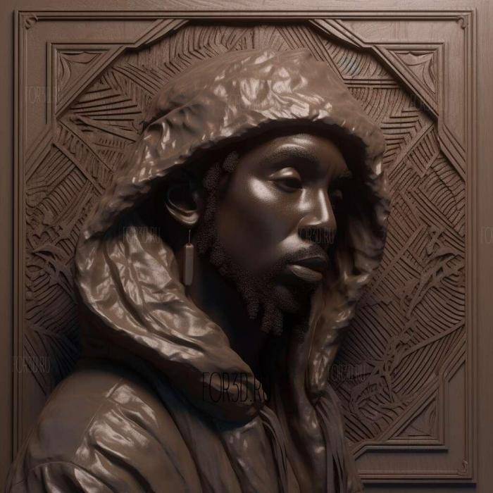 Omar Little 2 stl model for CNC